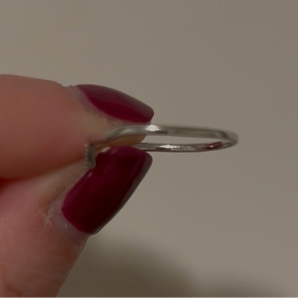 Bony Levy 14K White Gold V-Shaped Ring with Pavé Diamonds - Picture 6 of 6